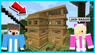 MIPAN & ZUZUZU Memperbagus Rumah Pertama Di Minecraft! Di UPGRADE JADI GEDUNG - Minecraft Survival