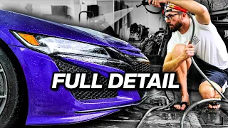 Deep Cleaning A Rental Acura NSX! Car Detailing Restoration