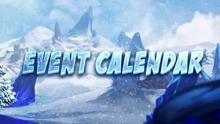 Календарь событий с 5 января по 11 января / Calendar of events from January 5 to January 11