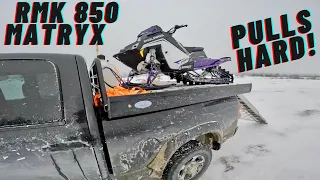 MATRYX 850 RMK 155" TRIES ABITIBI CANYON !