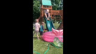 Guess who's buying the new slide?! 😂 #fail #funny #parenting