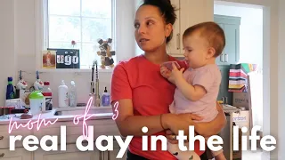 REAL DAY IN THE LIFE OF A STAY AT HOME MOM | mom of 3