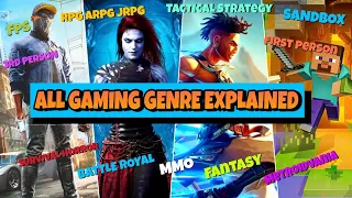 What is RPG,FPS,MMO ? ALL GAMING GENRE EXPLAINED (Hindi)