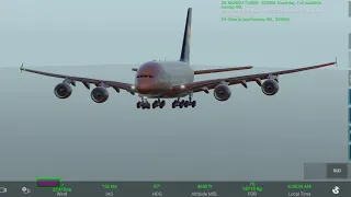 RFS-Real Flight Simulator Airbus A380-800 Lufthansa Delhi to Munich Full Landing. #rfs