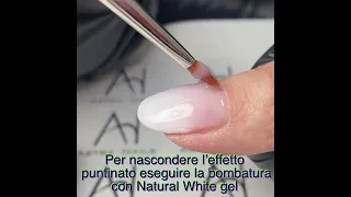 Baby boomer in gel effetto spugnato risultato perfetto con Glossy Pink cure & Go Astra Nails