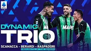 Sassuolo’s Three Musketeers: Scamacca, Berardi and Raspadori | Serie A 2021/22