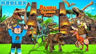 AKU BUAT KEBUN BINATANG DINOSAURUS T-REX DAN MARKAS RAHASIA RAJA T-REX DI ROBLOX!!!