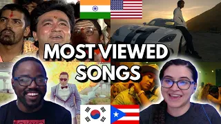 Reacting to the #1 Songs from 100 Countries by Views