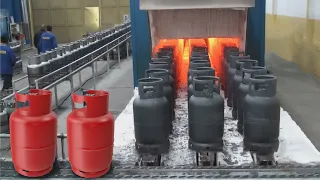 How Gas Cylinders Are Made? (Mega Factories Video)