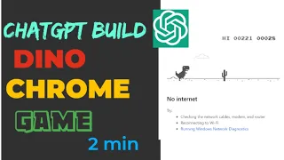 ChatGPT Build Chrome Dino Game in 3 minutes | Youtube Automation