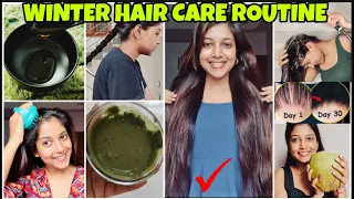 Winter HAIR CARE ROUTINE ❄️ Full Weekly Guide { Sat - Fri } for Long , Shiny & Strong Hair