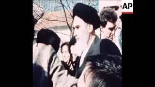 SYND 16 1 79 KHOMEINI SPEAKING AFTER NEWS ON SHAH'S DEPARTURE FROM IRAN