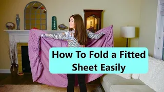 How to Fold a FITTED Sheet Easily!