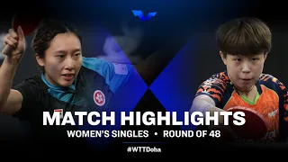 Soo Wai Yam Minnie vs Joo Cheonhui | WS | WTT Star Contender Doha 2022 (R48)