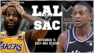 Los Angeles Lakers vs Sacramento Kings Full Game Highlights | Nov 15 | 2024 NBA Season