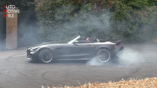 Mercedes-AMG GT R Roadster - DONUTS & ACCELERATIONS during Goodwood FOS!