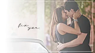 damon + elena | fix you