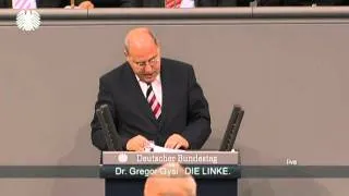 Gregor Gysi, DIE LINKE: Warum unterzeichnen Sie einen Fiskalvertrag ohne Kündigungsmöglichkeit?