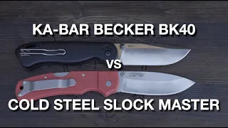 KA-BAR BECKER BK40 vs COLD STEEL SLOCK MASTER