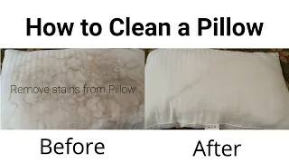 how to clean pillows at home | how to clean pillows without washing machine
