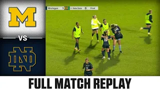 Michigan vs. Notre Dame Full Match Replay | 2023 ACC Women's Soccer