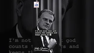 I'm Not Sure God counts the numbers #whoisjesus #motivation #billygraham #christian #love