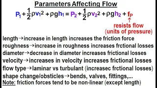 Physics 34.1  Bernoulli's Equation & Flow in Pipes (1 of 38) Parameters Affecting Flow