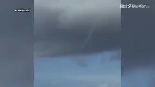 Viewer finds waterspout on Galveston Island