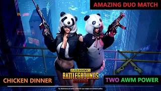 [Hindi] PUBG Mobile | Amazing DUO Match With Two AWM Insane Head shots