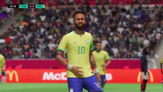 FIFA 23 - Brasil vs France World Cup Qatar Final 2022 | PS5™ Gameplay [4K60fps] halftime 2
