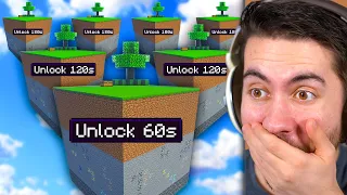 Minecraft, But Every Minute I Unlock A NEW Chunk