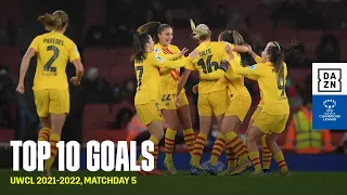 The Top 10 Goals From Matchday 5 Of The 2021-22 UEFA Women's Champions League