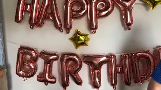 Happy Birthday and Hen Party Balloon Banner Instruction Video