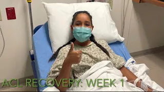 ACL Recovery: Week 1 - taking off wrapping, fainting, showering
