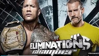 The Rock Vs CM Punk - WWE Elimination Chamber 2013