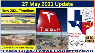 Tesla Gigafactory Texas 27 May 2021 Cyber Truck & Model Y Factory Construction Update (07:30AM)