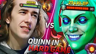 QUINN in HARD GAME on windranger vs lvl 25 tier death prophet master