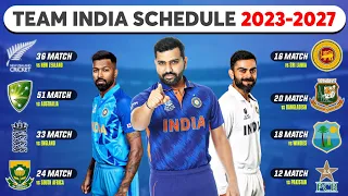 Team India Schedule 2022 To 2027 | Team India Full Schedule 2022 | Team India Schedule 2023 to 2027