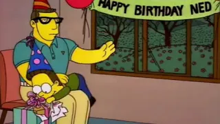 Younger Ned Flanders being spanked