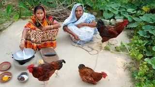 KHATTA MEETHA COUNTRY CHICKEN MASHALA Prepared By Grandmother in Village Style