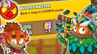 Can You Beat CHIMPS Mode With ONLY Beast Handlers? (BTD6)