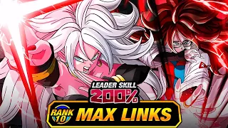 HOW GOOD IS SHE? LEVEL 10 LINKS 100% DOKKANFEST TRANSFORMING ANDROID 21! (DBZ: Dokkan Battle)