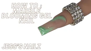 HOW TO : MARBLE BLOOMING GEL NAIL