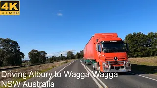 Driving Albury to Wagga Wagga | NSW Australia | 4K UHD