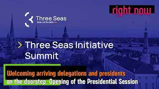 Right Now - Welcoming arriving delegations and presidents on the doorstep. 3 Seas Initiative Summit.