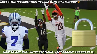 How To Get EASY Interceptions As a Cornerback In MADDEN 24! (GUARANTEED TO WORK)