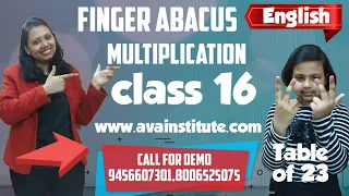 Finger Abacus Multiplication Class 16 English | Fast Mind Math | Multiplication | Abacus With Sneha