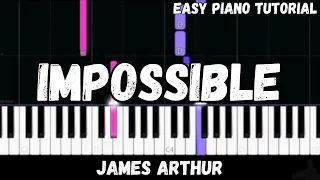 James Arthur - Impossible (Easy Piano Tutorial)