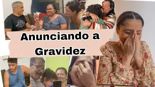 Revelando a GRAVIDEZ pra Família. Andryele Cristina