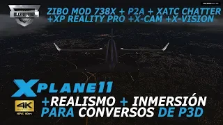 +Realismo +Inmersión Para Conversos de P3D a X PLANE 11